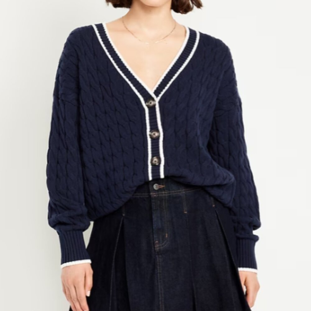 Cable-Knit Cardigan